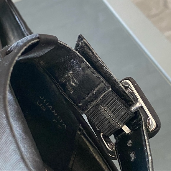 NWOT Shoe Dazzle Black Satin Heels - Picture 11 of 12